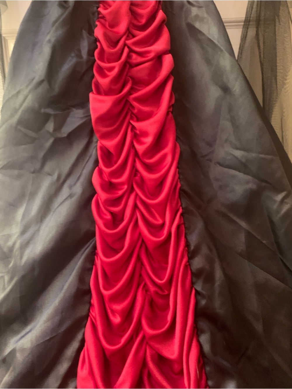 Spirit Halloween Black and Red Girl’s Victorian Vampire Gown - Picture 6 of 9